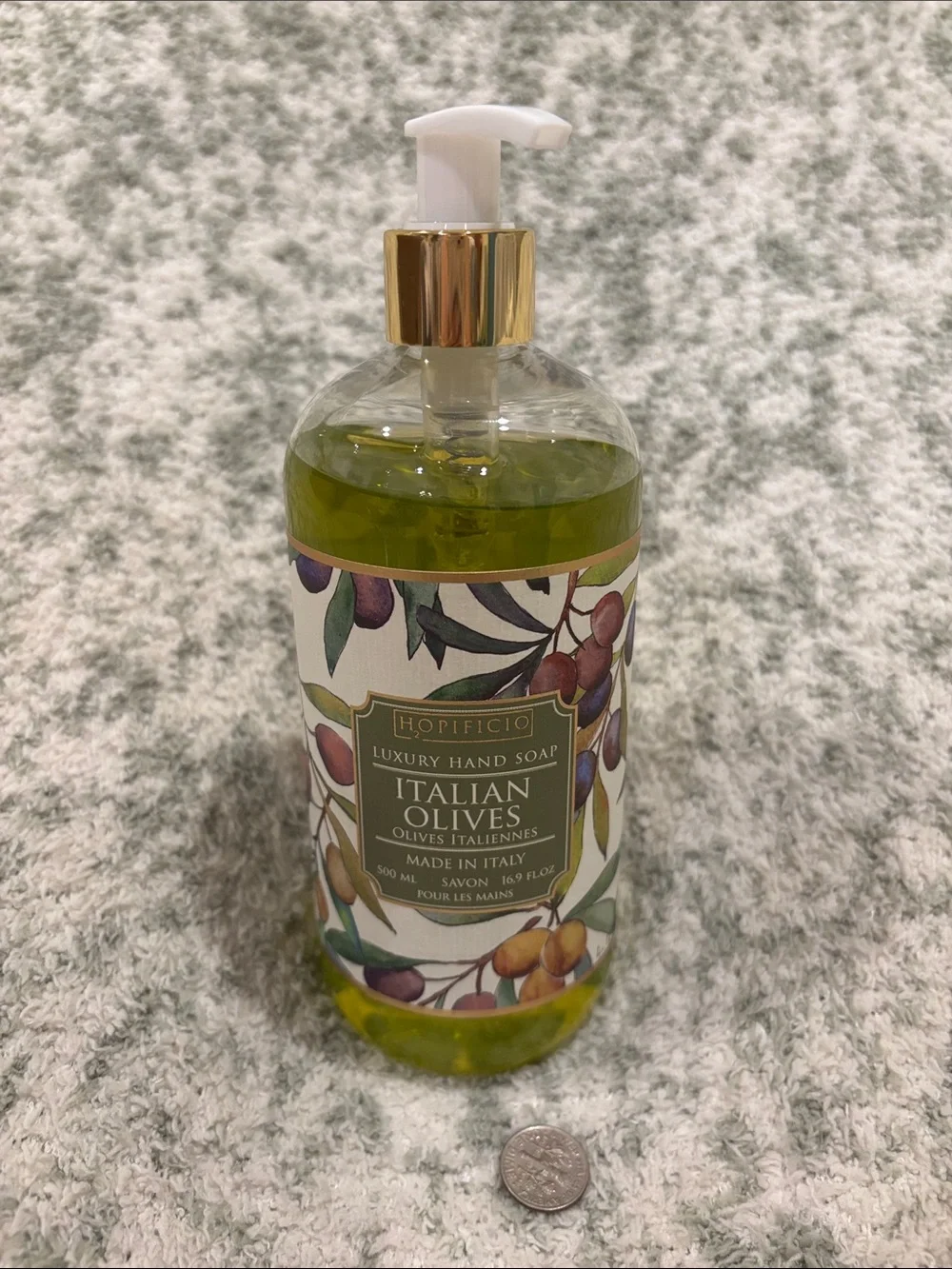 Hopificio Italian Olives Luxury Hand Soap NWT 16.9oz